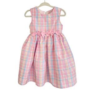 Emma Kate Toddler Baby Girl Pink Plaid Check Easter Spring Dress